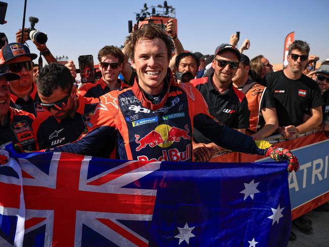 Daniel Sanders wins the Dakar Rally 2025. Picture: AFP