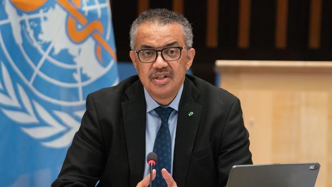 World Health Organisation Director-General Tedros Adhanom Ghebreyesus. Picture: AFP
