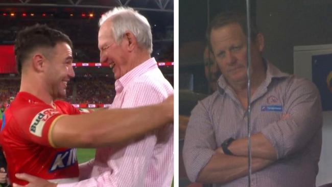 It was the tale of two coaches. Photo: Fox Sports