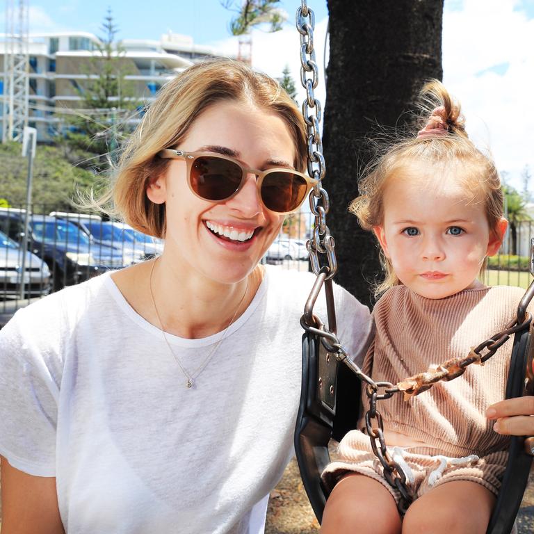 Leah Rogers with daughter Regal (2) from Berry in NSW Photo: Scott Powick Newscorp