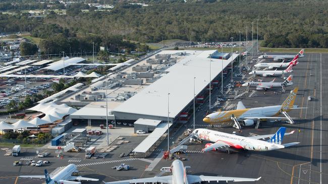 The airport is busy ahead of the Commonwealth Games beginning.