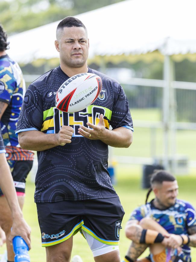 Jarryd Hayne at Nines Premier Rugby League event. Picture: Richard Walker