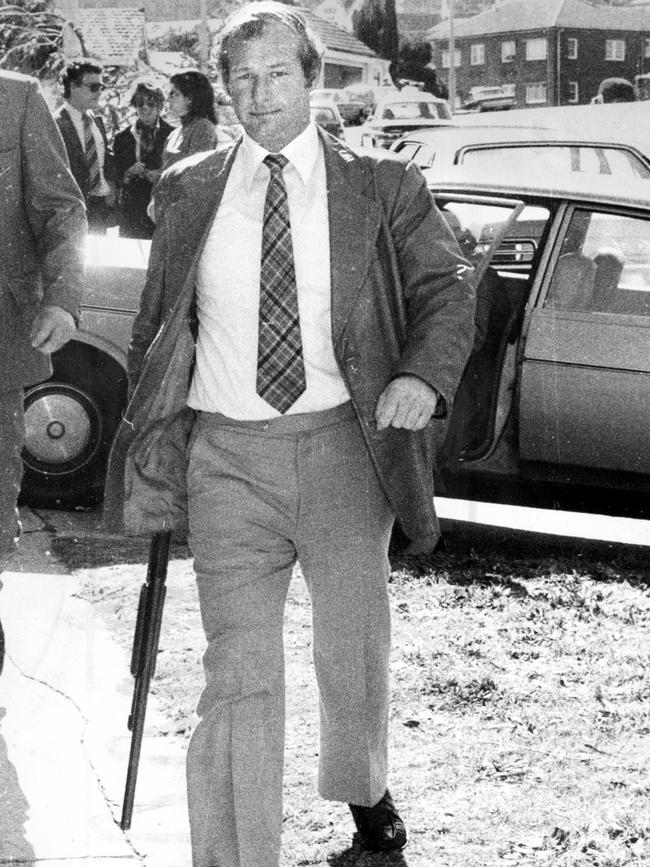 Rogerson with his shotgun in 1981.