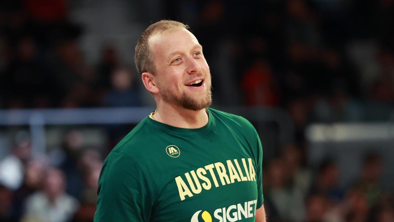Joe Ingles of the Australian Boomers. Photo by Kelly Defina/Getty Images