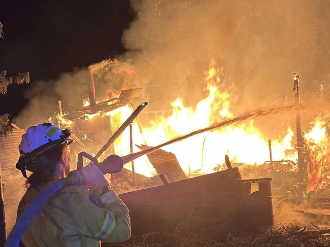 Fire claims another abandoned border home