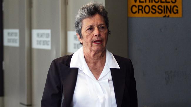 The Daily Telegraph. Pictured Patricia June "Pat" O'Shane magistrate of the Local Court of New South Wales in Sydney, pictured leaving the Downing Centre for her last day.