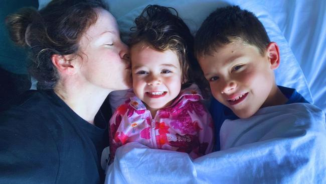 Melissa loves being a mum, but three's enough. Image: Supplied