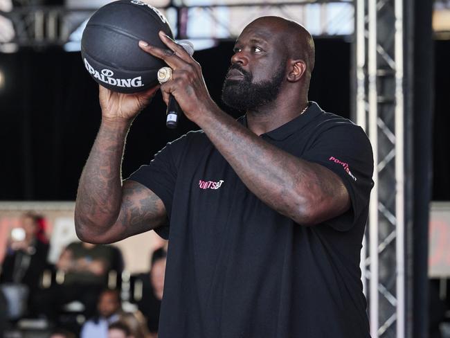 Shaquille O'Neal during the PointsBet Built Differently Media Event at Cargo Hall in Sydney. Photo: Brett Hemmings/Getty Images for TLA.