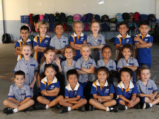 Surfers Paradise State School Prep Class SL Picture Glenn Hampson Front Row - L- R Carter Wilson, Julie Park, Jayden Cremona, Portia Tran, Tomiya Danjo, Lennix Newman. Middle Row - L- R Paige Renner, Jahzara Langston, Hannah Degiorgio, Gracie McIntyre , Armani (First name only still), Jevana Shaw-Eruera , Back Row - L-R Tanav Sharma, Pau Franco Vico, Ivyana Tiomai, Ruby Jackson, Harlee-Rose Makara, Malakai Carabeo, Xavier Low.