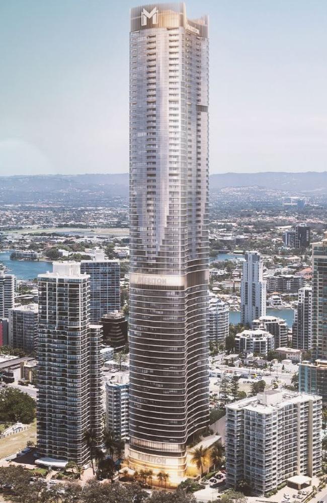 Artist impression of Meriton's Ocean Supertower planned for Surfers Paradise.