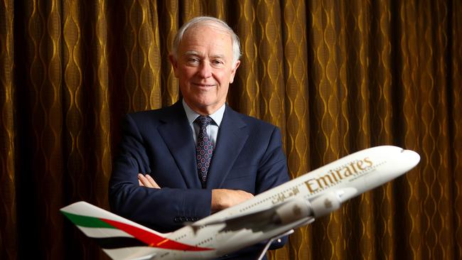 11/10/2017: Tim Clark , president of Emirates Airlines, is in Australia to extend a deal with Qantas. Photographed at the Shangri-La in Sydney on Wednesday. Hollie Adams/The Australian