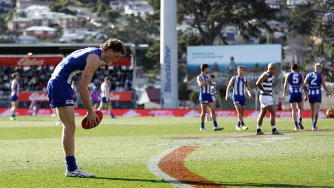 North Melbourne’s deal to play four games a year in Hobart ends this season. Picture: AFL Photos/Getty Images