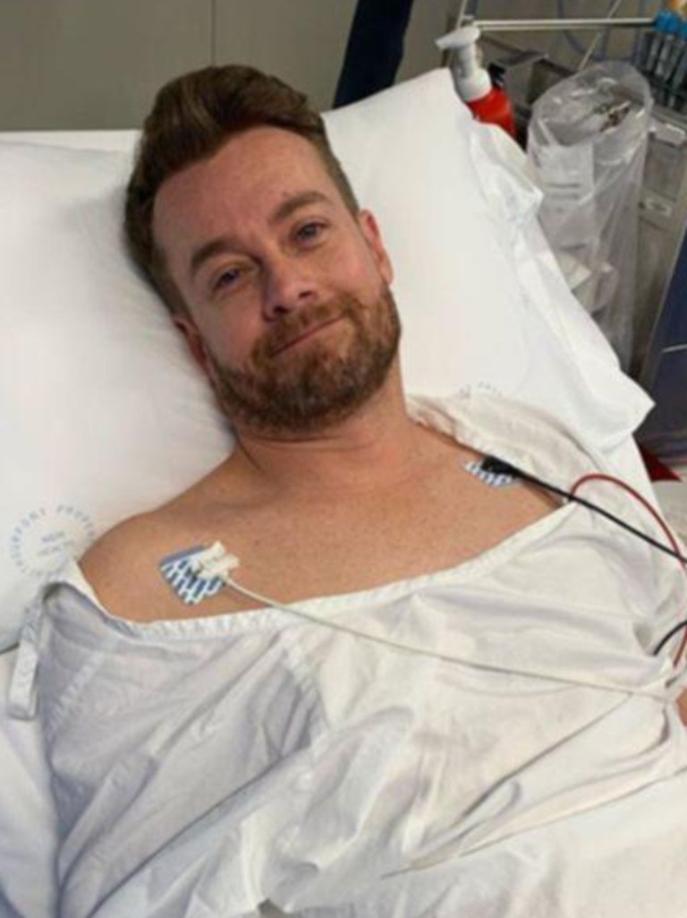 Denyer, seen here after a 2017 car accident, fell ‘into an absolute heap’.