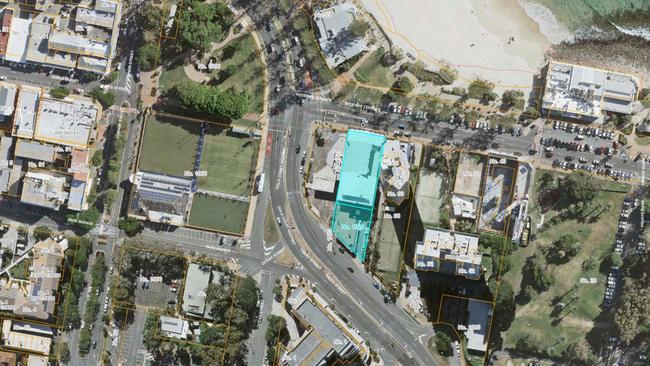 The Burleigh site for the Old Theatre Arcade redevelopment on the Gold Coast.