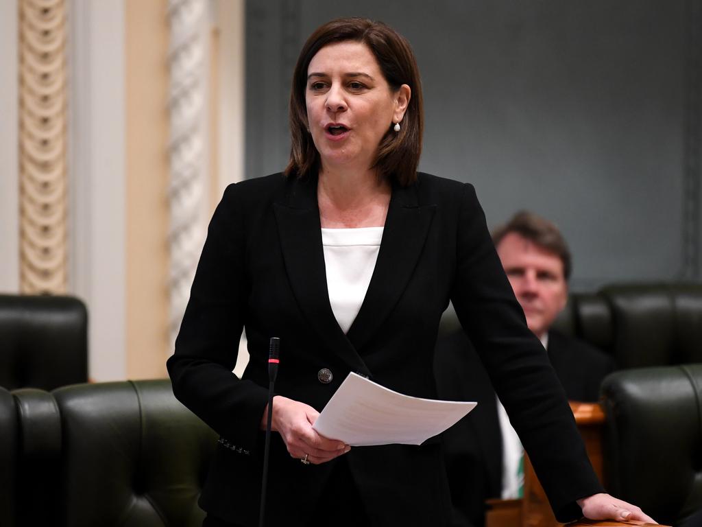 Opposition Leader Deb Frecklington has lashed out at the government’s economic recovery plan.Picture: NCA NewsWire/Dan Peled