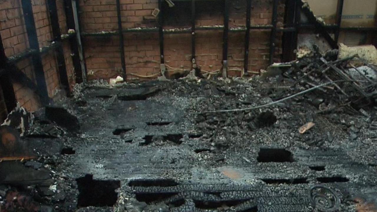 Fortunately, the occupants weren't home during the blaze. Source: 7NEWS.