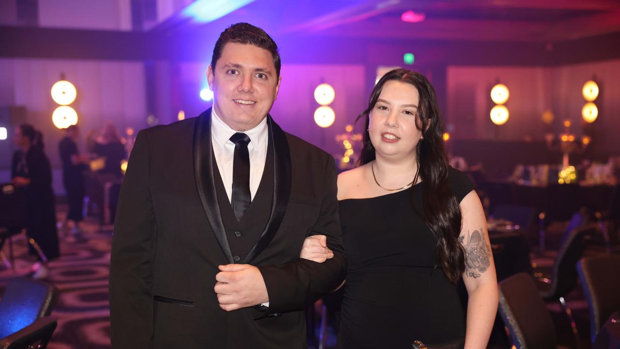 Robert Christie and Emma Mitchell at the A.B. Paterson College Foundation Gala Ball at QT Gold Coast for Gold Coast at Large. Picture, Portia Large.