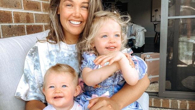 Amie with daughters Sadie and Bella.