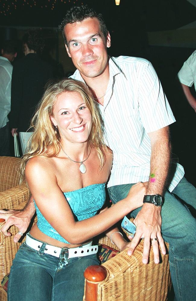 Brooke and Paul Kendall enjoy their night a Vibes nightclub in January 2003.