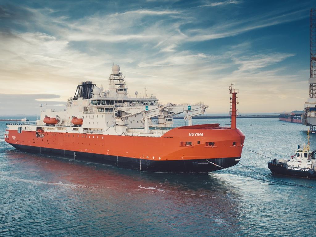 RSV Nuyina arrives in Vlissingen, Netherlands, in August 2020. Picture: Courtesy of the Australian Antarctic Division.