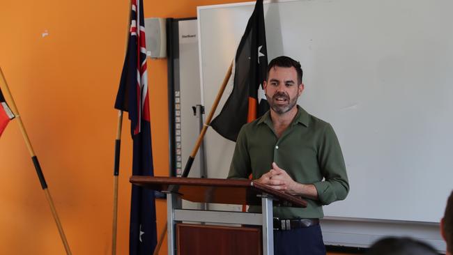 Attorney-General Chansey Paech announces a $1.7 per-year training partnership between the Charles Darwin University and NT Corrections.