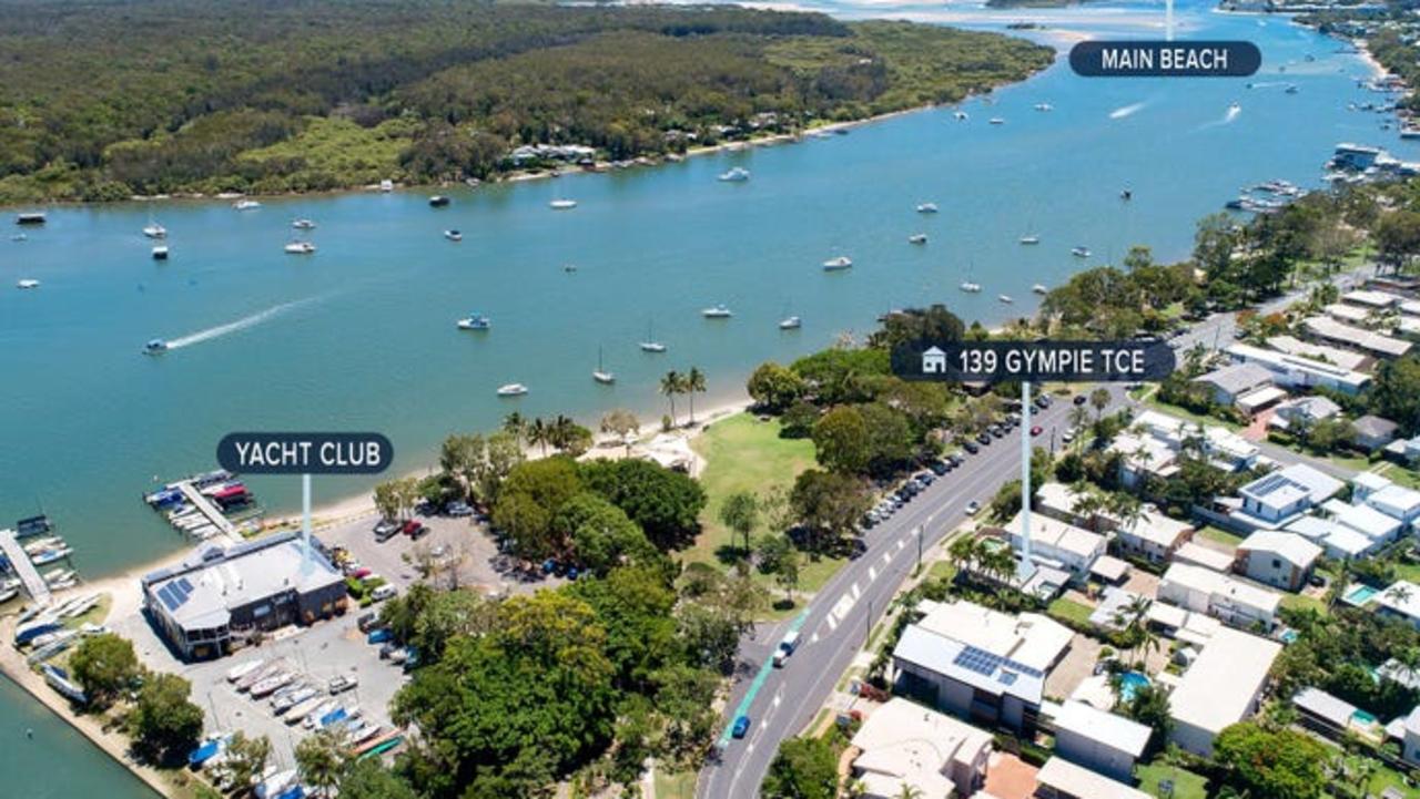 A two-bedroom cottage at Gympie Terrace, Noosaville, sold at auction for $2.54m.