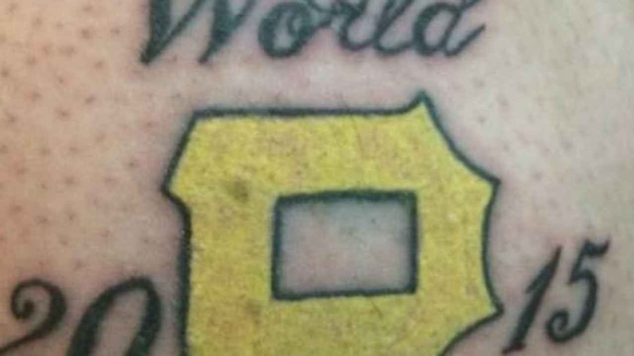 Pittsburgh Pirates fan gets championship tattoo two months too early.