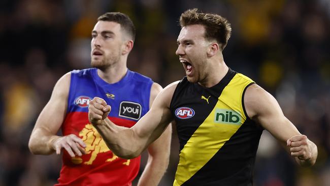 Richmond’s comeback win against Brisbane kickstarted the Tigers’ run to the finals. Picture: Darrian Traynor/Getty Images