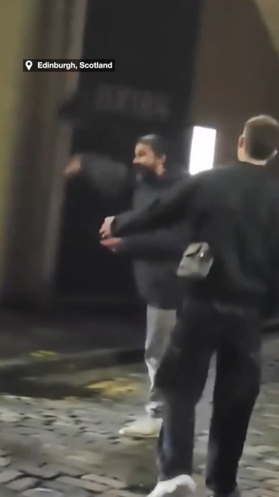 Shia LaBeouf filmed preparing to fight men outside Scottish pub