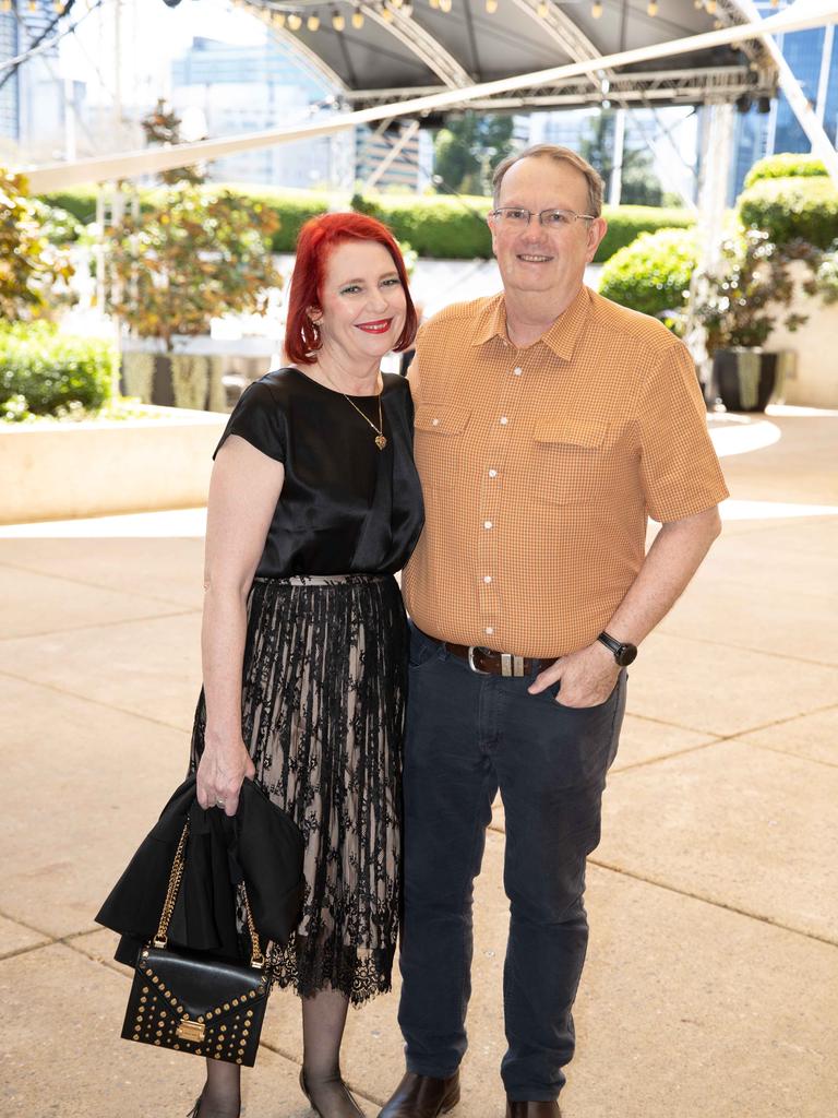 Cheryl and Chris Curtis attend Queensland Symphony Orchestra's Reel Classics concert at QPAC. Socials: Damien Anthony Rossi Pictures: Pete Wallis