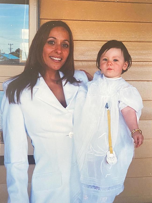 Carole Haddad with daughter Pricilla in 2002. Photo: Supplied.