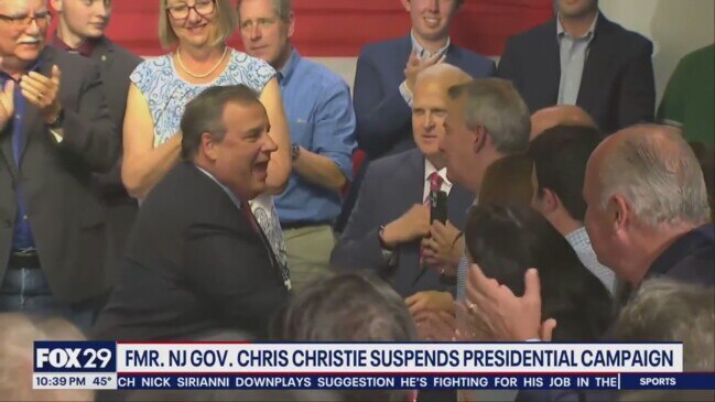 Chris Christie Drops Out Of 2024 Presidential Race | Daily Telegraph