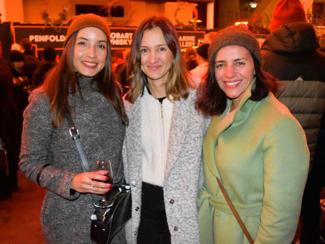 Carolina, Sadie and Ana at the Whisky, Wine and Fire Festival 2024 at the Caulfield Racecourse. Picture: Jack Colantuono