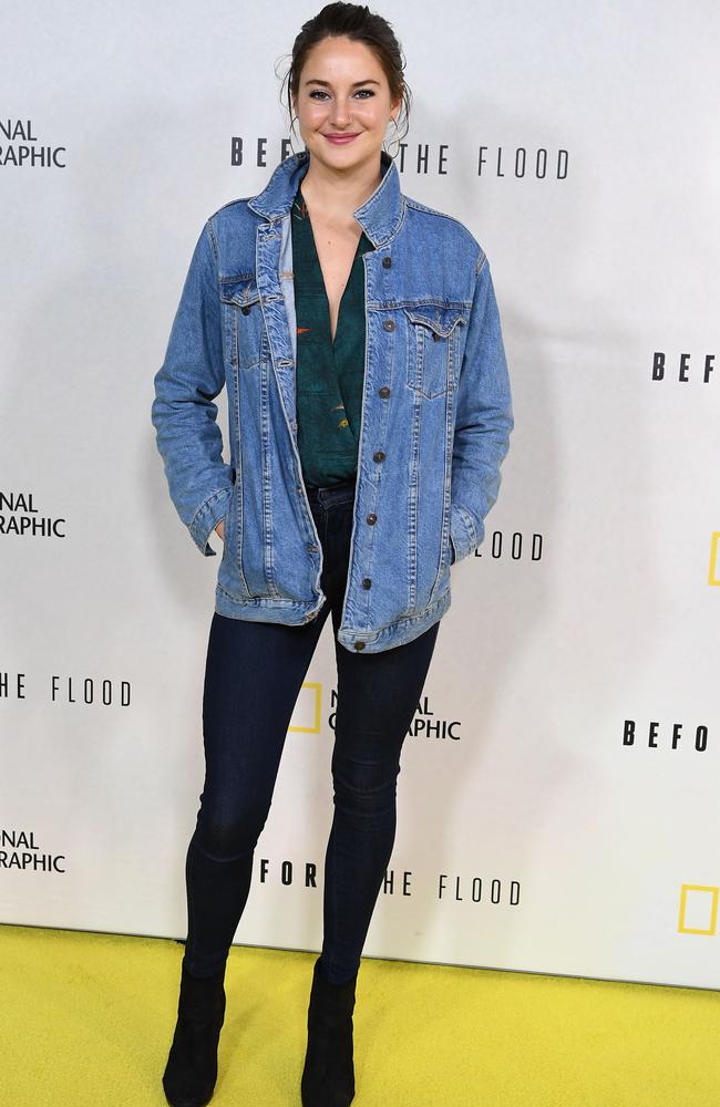 Woodley goes casual for the <i>Before the Flood </i>carpet.