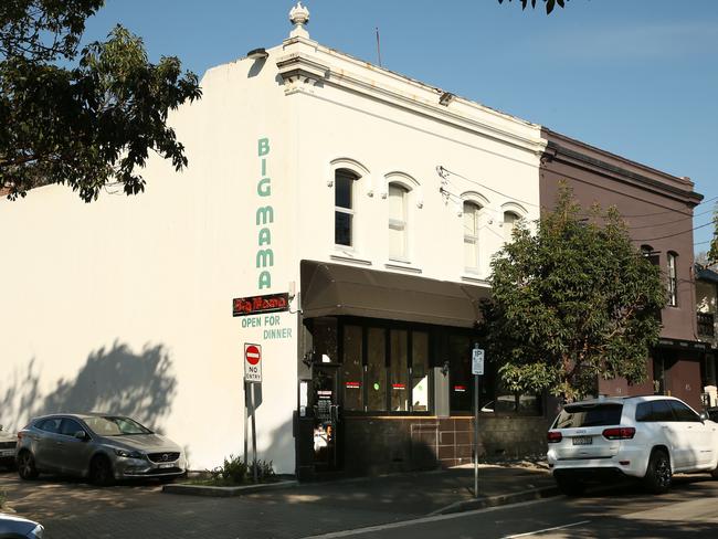 Big Mama’s Italian Trattoria on Moncur St, Woollahra / Picture: Richard Dobson