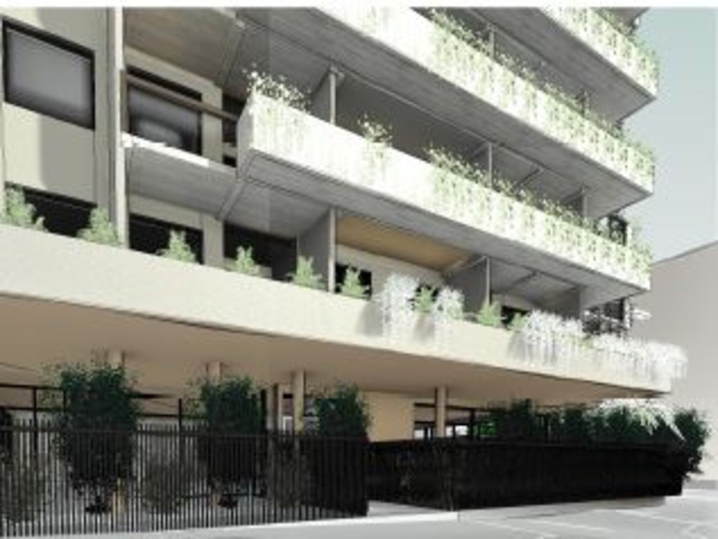 The lower-levels of the nine-storey, 72 bed student accommodation facility planned for 7 Shepherd Street in Darwin's CBD. Picture: Supplied