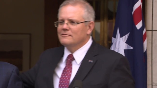 I'm ambitious for him - Scott Morrison awkwardly hugs the PM