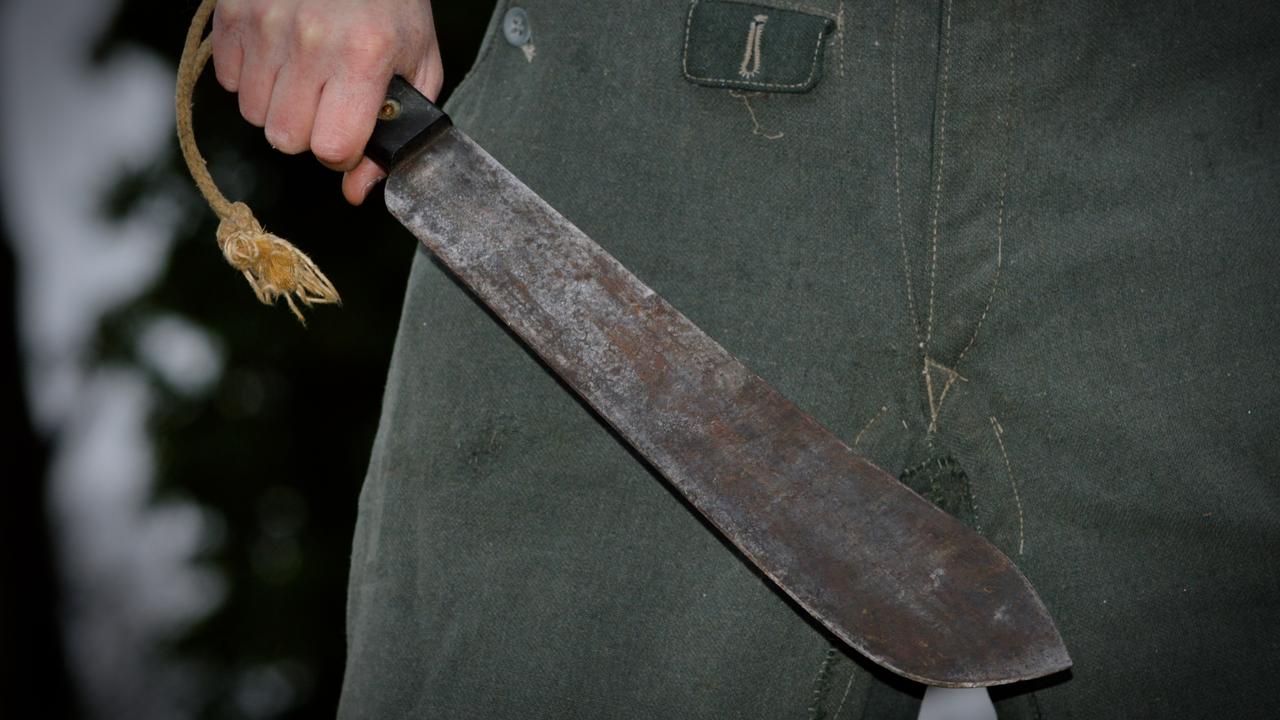 A homeowner has been confronted by a man wielding a machete. Picture: iStock