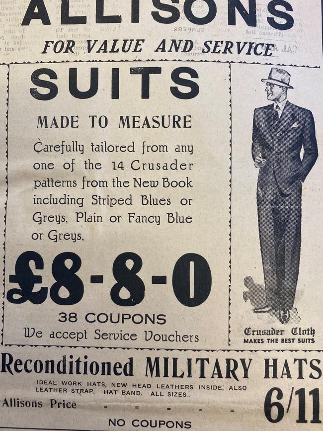 Sharp suits were on sale.