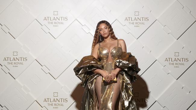 Beyonce attends the Atlantis The Royal grand reveal weekend, a new ultra-luxury resort in Dubai.