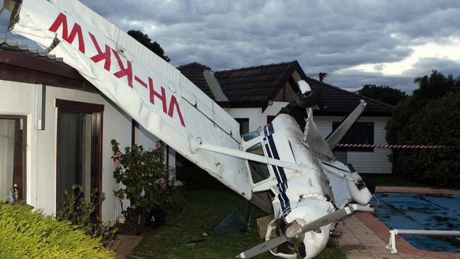 This plane crashed into a backyard at the corner of Scarlett St and Lower Dandenong Rd in 2010.