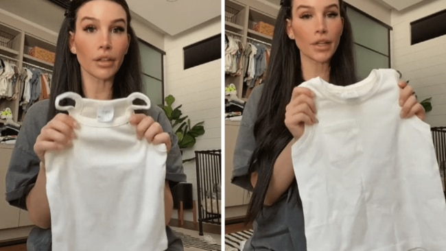 She couldn't believe the difference in the sizes. Picture: Krystianatiana/TikTok