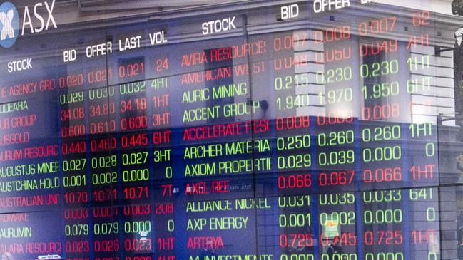 Futures indicate a 0.1 per cent slide on the ASX 200 when it opens. Picture: Jeremy Piper