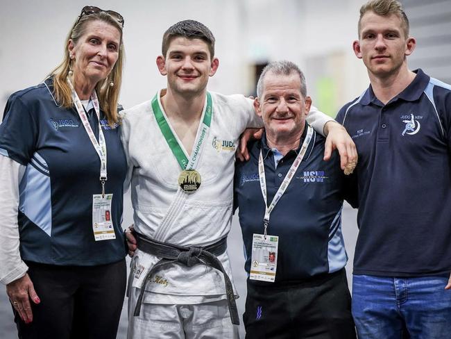 Judo family Kerrye, Joshua, Robert and Nathan Katz.