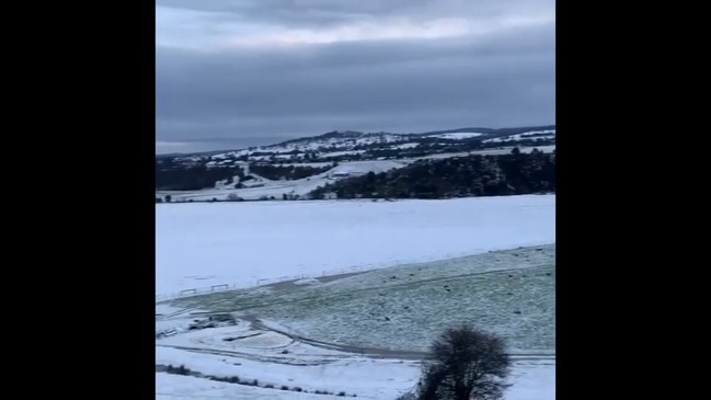 Launceston Blanketed in Snow After Antarctic Air Blast Brings Freezing Temperatures