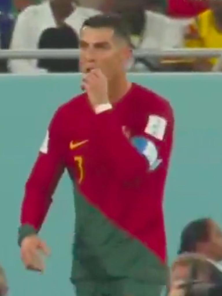 Cristiano Ronaldo Caught Putting His Hand Down His Pants In The Qatar World Cup The Advertiser