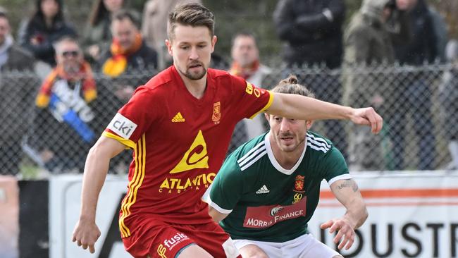 Lochie Reus in action for Preston Lions. Picture: Stephen Harman