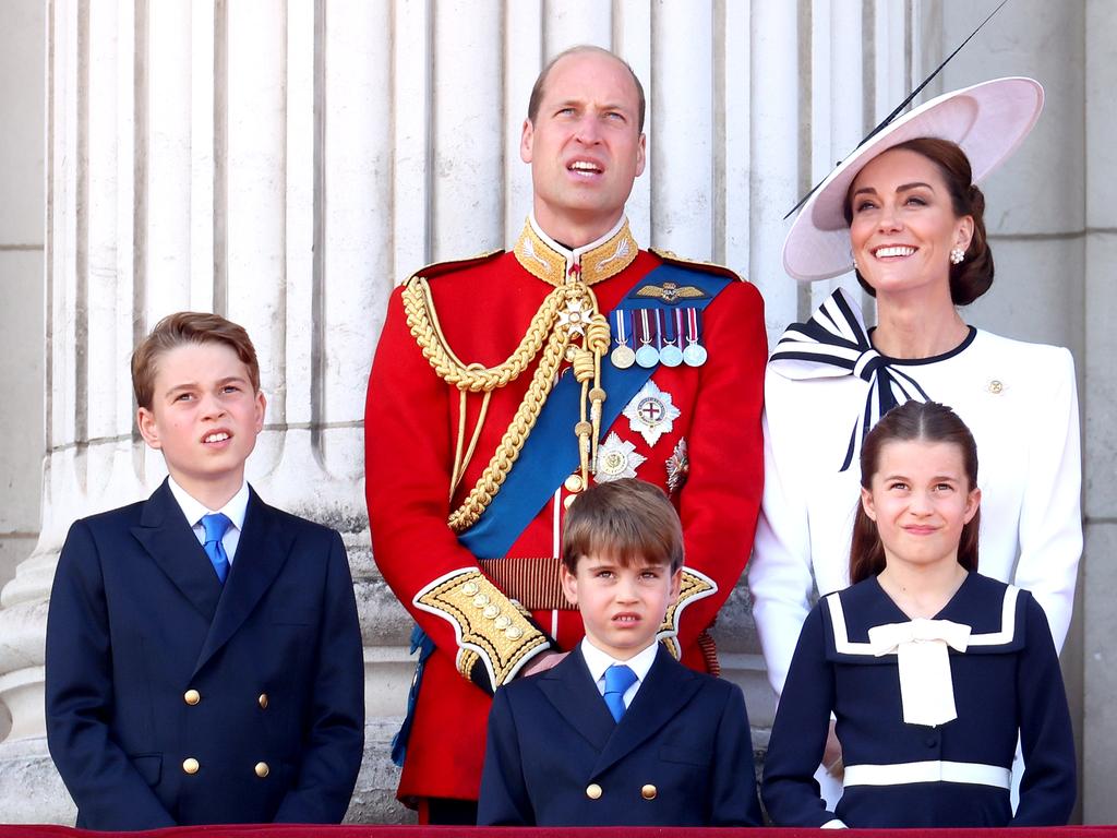 Princess Catherine wants to place her focus solely on her children, Prince George, Prince Louis and Princess Charlotte. Picture: Getty Images