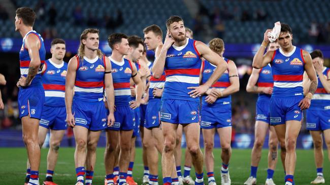 Can the Bulldogs claw their way into the finals? Picture: AFL Photos via Getty Images