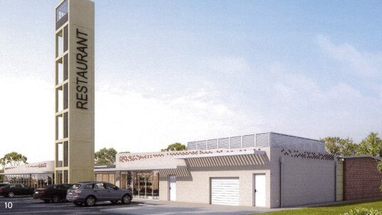 Artist impressions of the heritage listed Ropes Crossing Fire Station, which is set to undergo redevelopment. This image shows the back half of the development. Picture: Supplied